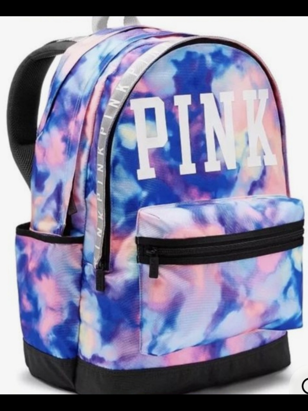 PINK Victoria's Secret Tie-Dye Kids Backpack in Blue & Pink